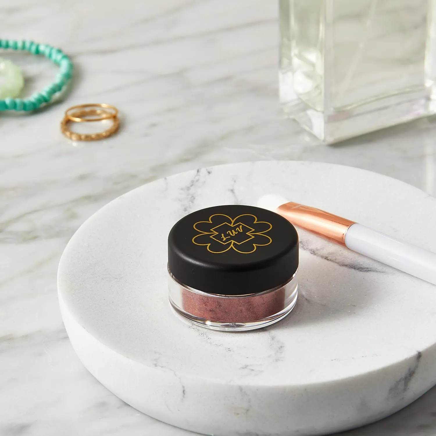 | Eyeshadow Mineral Pigments (Loose) - 3 g | Gluten-Free, Talc-Free & Paraben-Free | Coppery Mauve Bronze Red | Worship