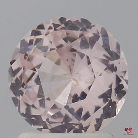 1.73cts Round Blush Peachy Pink Champagne Sapphire