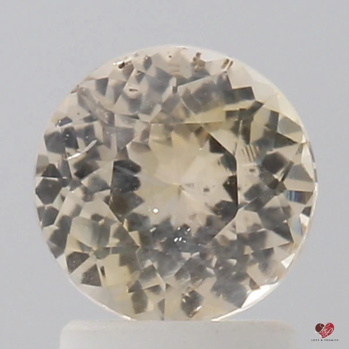 1.87cts Round Peach Champagne Blush Sapphire