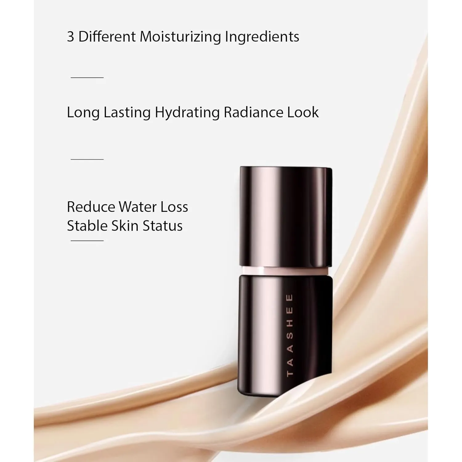 1PC TAASHEE Soft Long Lasting Foundation Liquid Foundation, Taashee Foundation High Coverage Moisturizing Light Weight Liquid Foundation Cream For All Skin Types (105#, 30g)