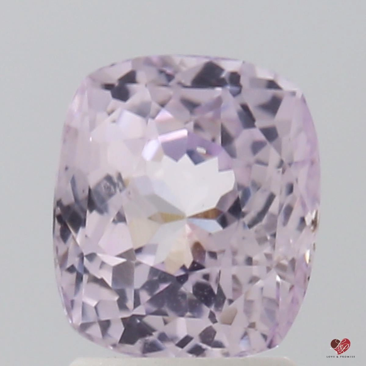 2.63cts Rectangle Cushion Light Blush Peach Sapphire