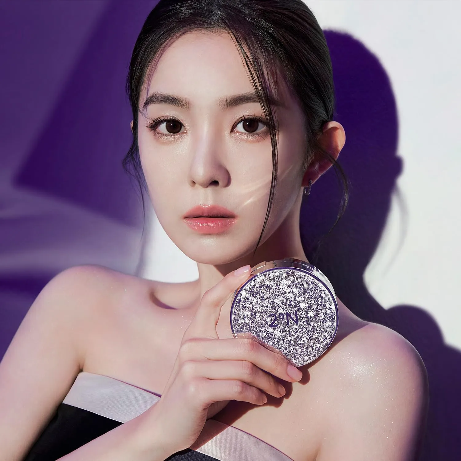 2aN Gleaming Tension Cushion Foundation Pact, Korean Cushion Foundation Makeup, Lightweight & Buildable Coverage with Ceramides and Centella Asiatica (#29 Caramel Beige, 0.45 oz)