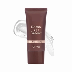 3 in 1 Primer – Transparent, 30ml | Makeup Primer for Poreless, Smooth & Long Lasting Makeup | Oil Free, Moisturizing and Lightweight Primer for Face Makeup