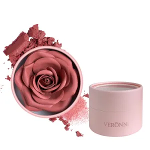 3d Rose Petal Blush, Flower Petal Rose Makeup Blush for Cheeks, Natural Glowing Redness Long Lasting Buildable Color, Contouring and Brightening, Makeup Powder blusher Gifts