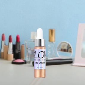 3X Liquid Highlighter Brightening Face Contours Blend with Foundation And Makeup Shimmer Versatile Illuminator for Cheekbone Glow Up