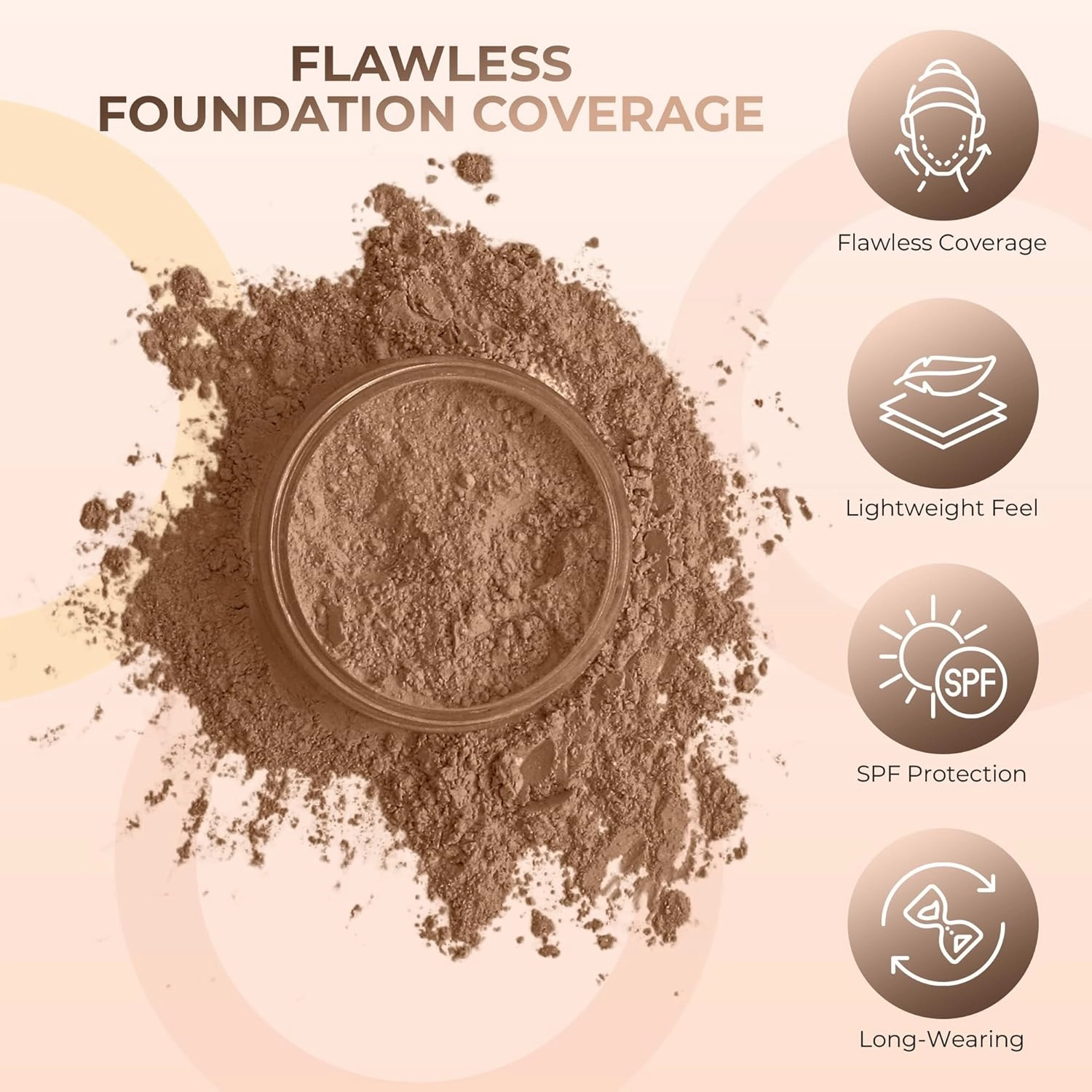 (Cocoa) (30gm Jar) Matte Mineral Makeup Loose Powder Foundation – Full Coverage, Natural Finish, Noncomedogenic, SPF 30