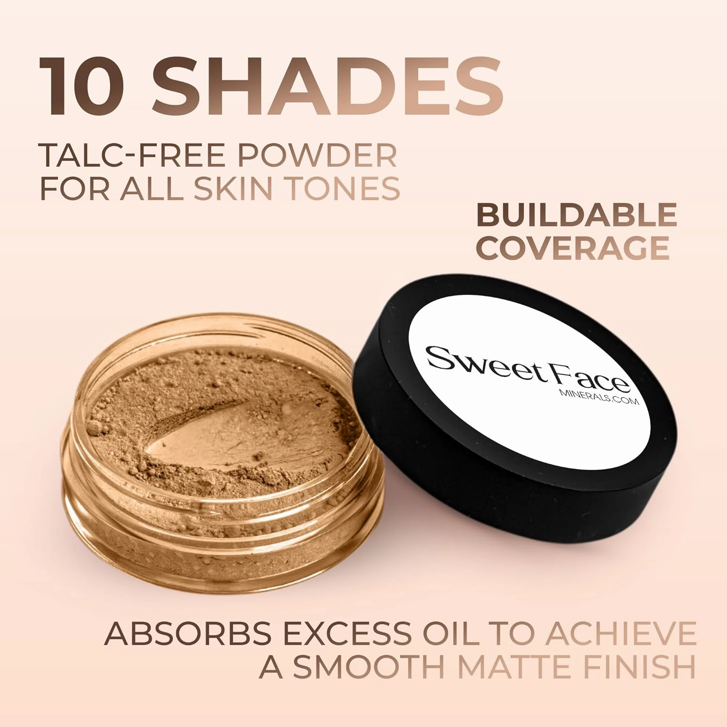 (Deep Tan) (30gm Jar) Matte Mineral Makeup Loose Powder Foundation – Full Coverage, Natural Finish, Noncomedogenic, SPF 30
