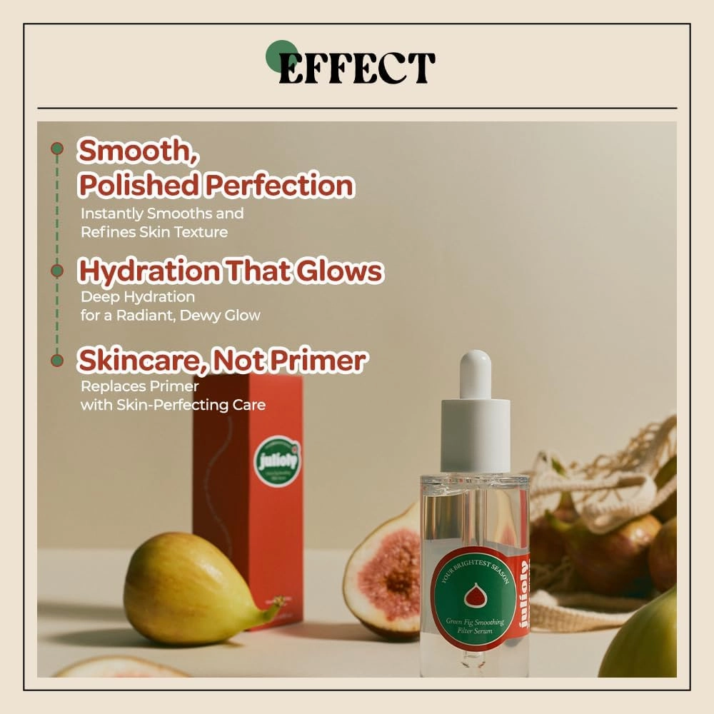 [julioly] Green Fig Priming Filter Serum l 21% Galactomyces Niacinamide Hyaluronic Acid l Textured Smooth & Brighten Skin l Moisturizing l Dermatologist Tested for Acne & Sensitive Skin1.69 fl.oz.