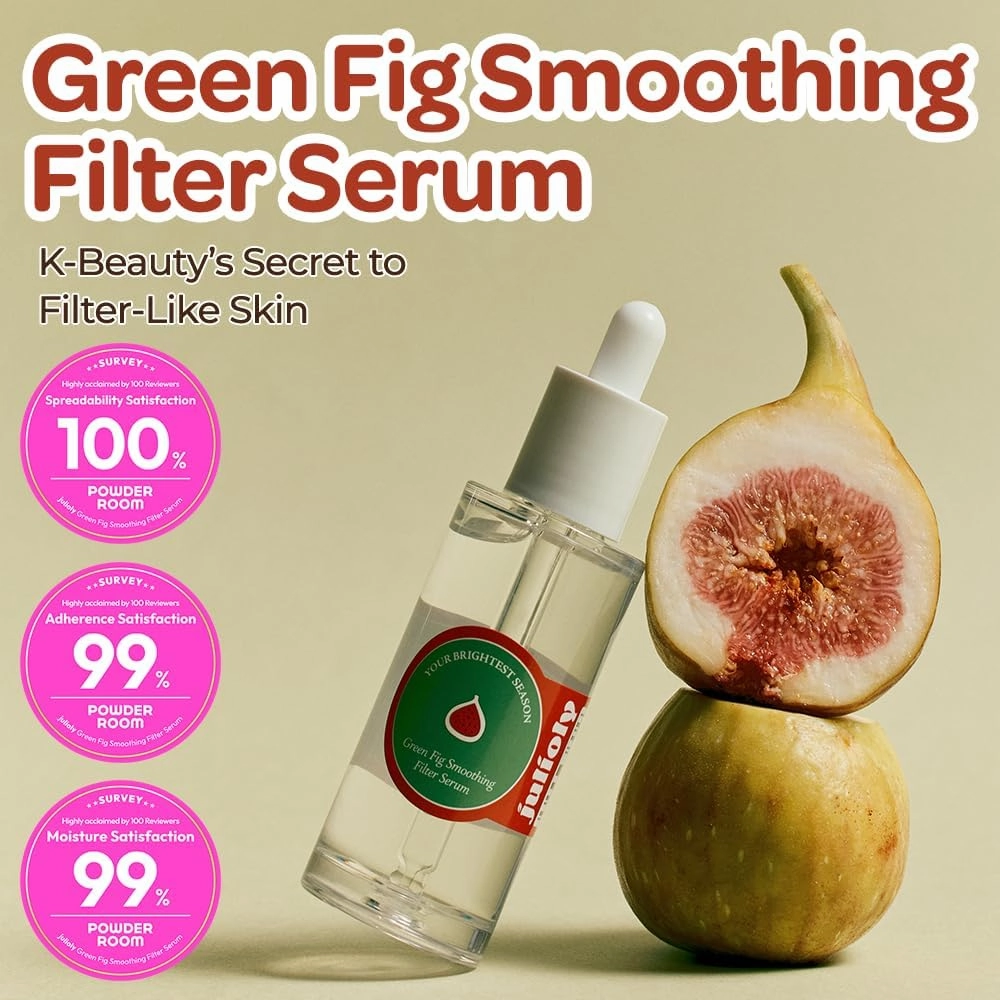 [julioly] Green Fig Priming Filter Serum l 21% Galactomyces Niacinamide Hyaluronic Acid l Textured Smooth & Brighten Skin l Moisturizing l Dermatologist Tested for Acne & Sensitive Skin1.69 fl.oz.