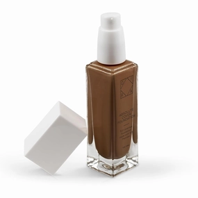 Absolute Cover Foundation #10 | Liquid Medium Coverage Foundation with Natural FInish | Oil-Free Face Makeup | Deep Shade with Neutral Undertone | 1oz/30ml