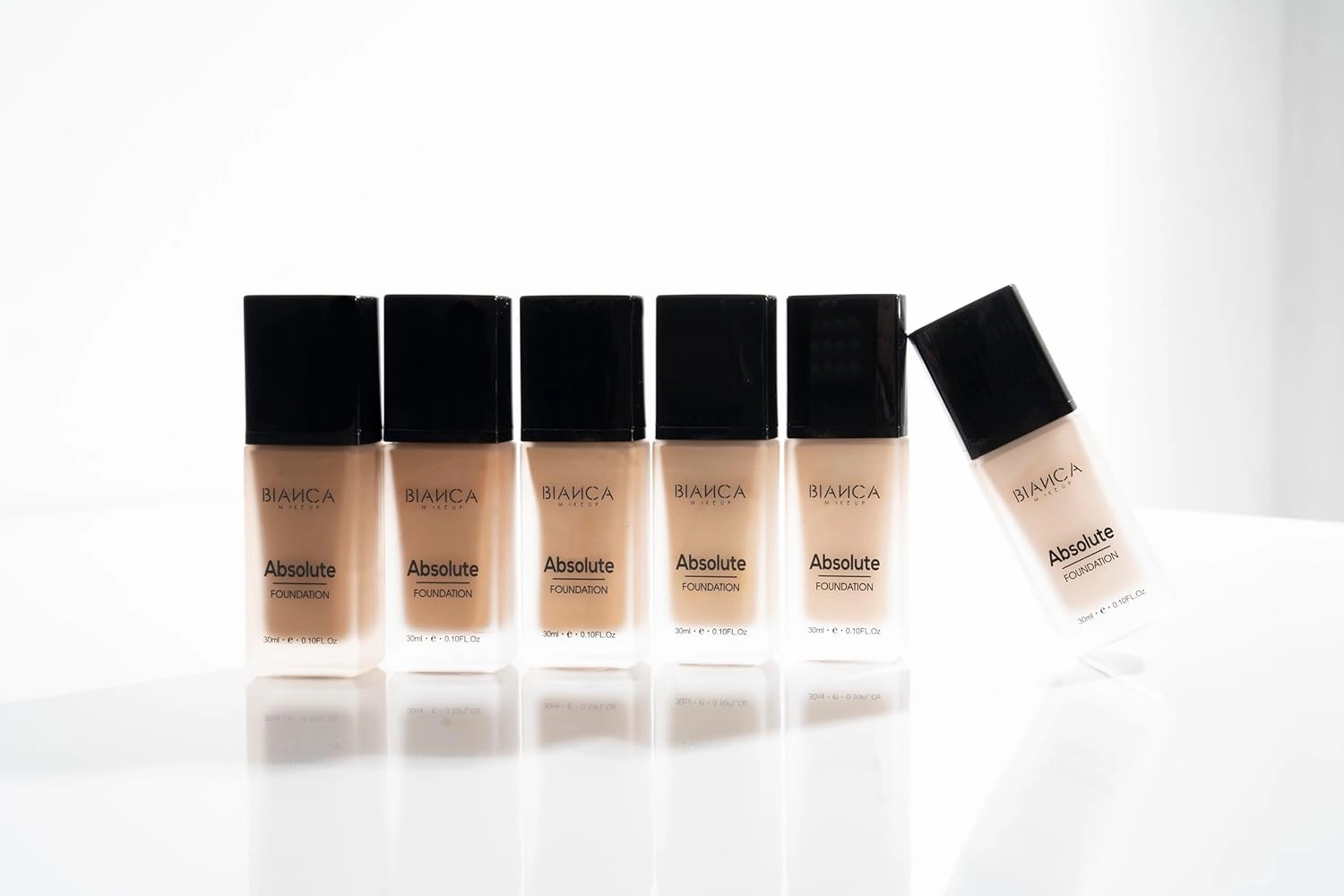 Absolute Foundation | Bianca Makeup | Liquid Foundation with Full Coverage | Shine and Oil Control | 24-hour Wear | Water and Humidity Resistant | Various Shades (Vanilla, 0.10 Fl Oz)