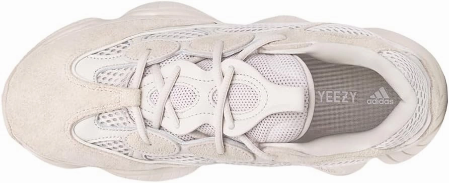 adidas Mens Yeezy 500 Lace Up Sneakers Shoes Casual - Beige