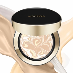 AGE20'S Signature Essence Pact SPF 50  | Pack of 1 | 17N IVORY | Cream Foundation, Dewy Finish, Natural Coverage | Korean Cushion Foundation