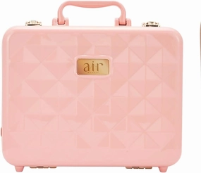 Air Makeup Beauty Box - Makeup Bag with LED Lighted Mirror, Professional Mini/Large Cosmetic Organizer - Portable Vanity & Makeup Case for Travel (Beauty Box, Blush Pink)