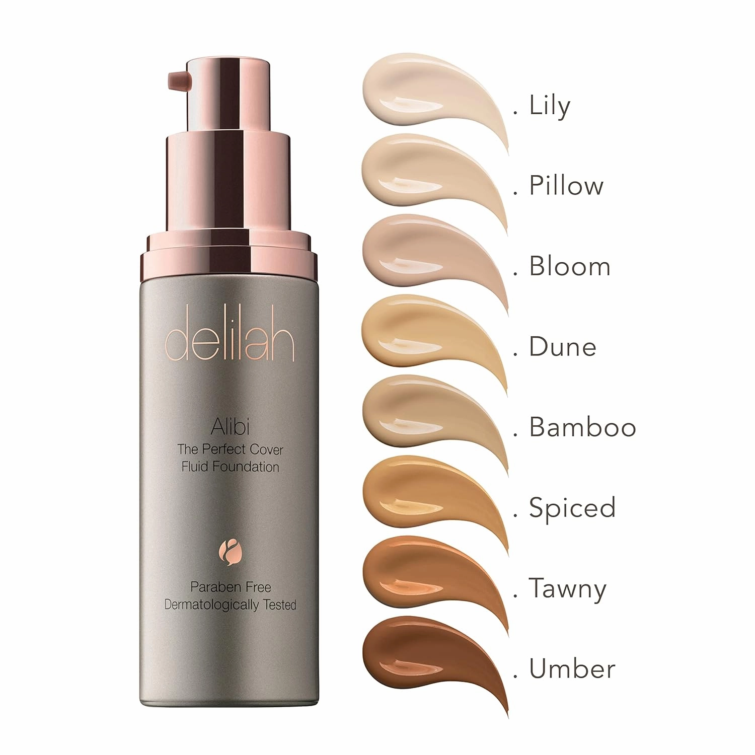 Alibi The Perfect Cover Foundation - Umber - 1 oz / 30 ml - Vegan And Paraben Free - Full Coverage Formula - Waterproof And Sweatproof