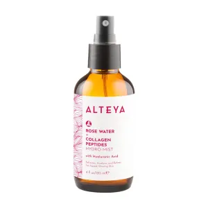 Alteya Organics Rose Water Face Toner with Collagen Peptides and Hyaluronic Acid - 4 Fl Oz/ 120mL
