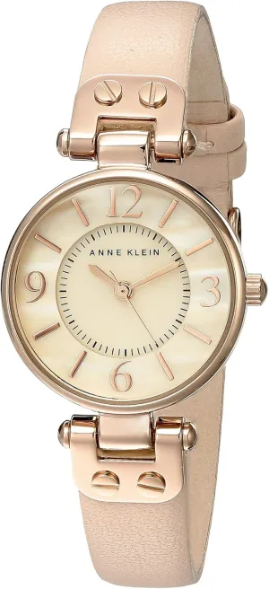 Anne Klein Women's Leather Strap Watch