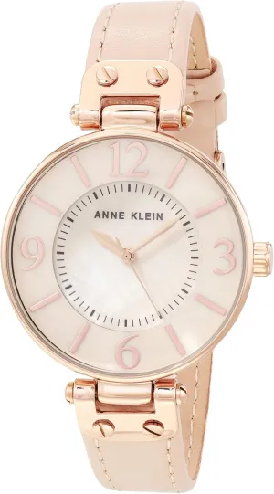 Anne Klein Women's Leather Strap Watch