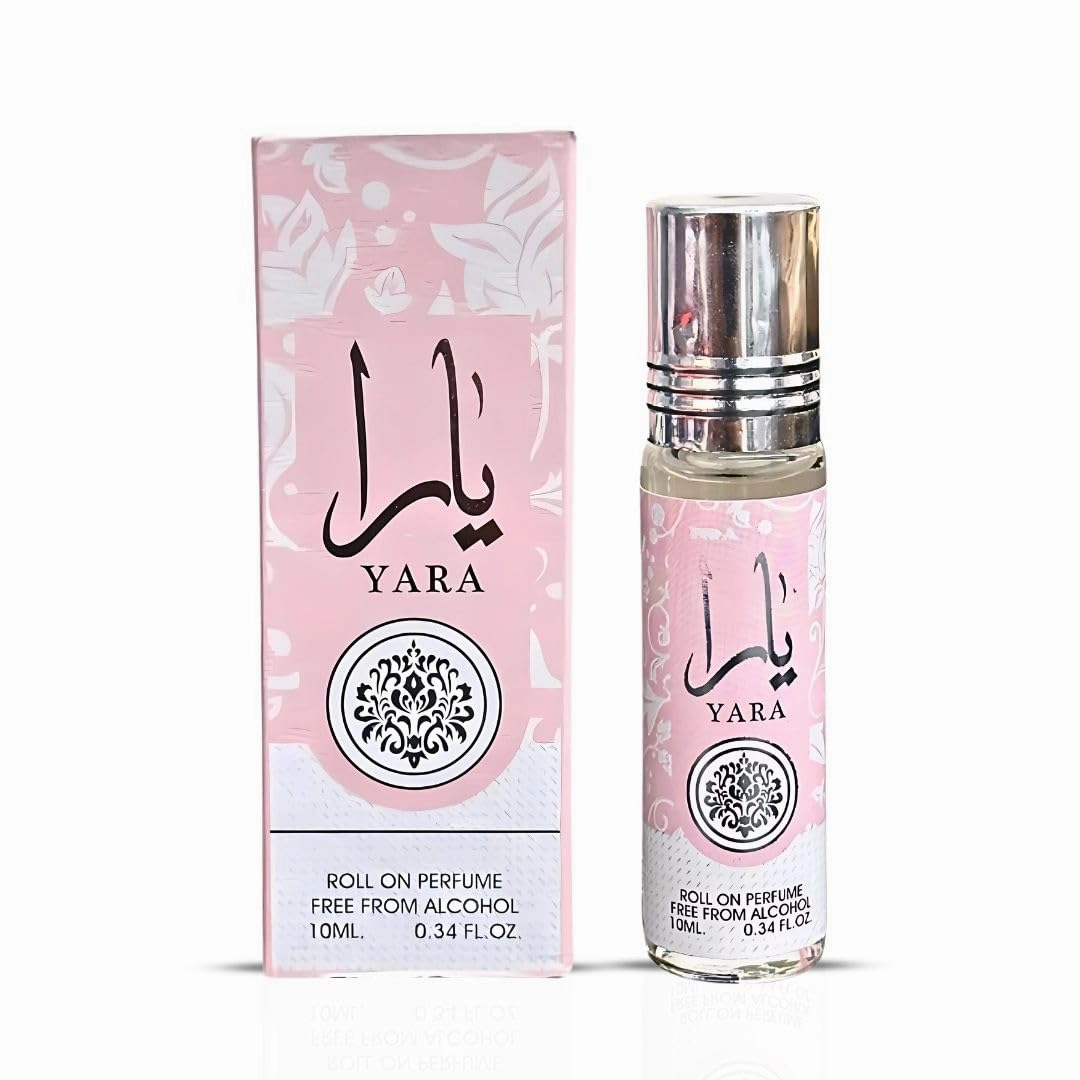 Ard al Zaafaran Pink Blush Shams Al Emarat Khususi Eau De Parfum 100ml & Yara Roll On Concentrated Perfume Oil, Long Lasting Arabian Perfumes For Women, Sweet Floral & Fruity Vanilla Symphony (Bundle)