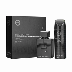 Armaf Club De Nuit Intense 2-Piece Set for Men, (3.6 Oz Eau de Toilette Spray   6.8 Oz Body Spray)