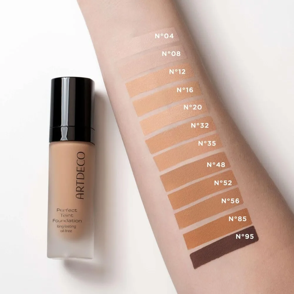 ARTDECO Perfect Teint Foundation - Gentle Ivory N°08 - Lightweight Liquid Formula - Medium to Full Coverage - Without Mask-Like Effect - Conceals Imperfections - Vegan Makeup - Hyaluron - 0.67 Fl Oz