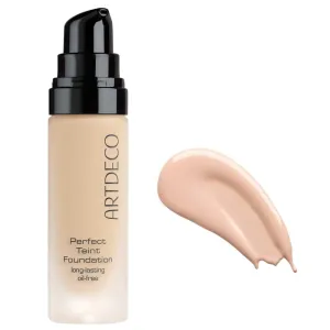 ARTDECO Perfect Teint Foundation - Pure Porcelain N°04 - Lightweight Liquid Formula - Medium to Full Coverage - Without Mask-Like Effect - Conceals Imperfections - Vegan Makeup - Hyaluron - 0.67 Fl Oz