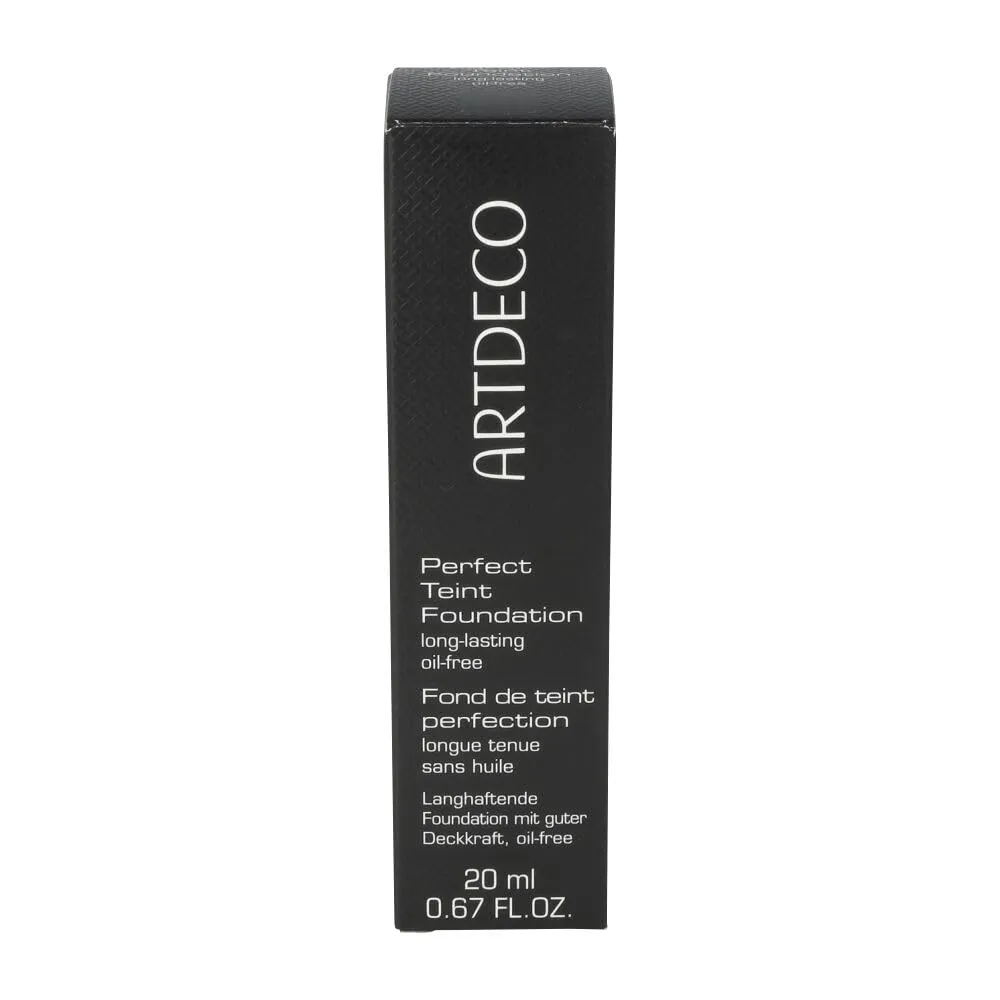 ARTDECO Perfect Teint Foundation - Soft Vanilla N°12 - Lightweight Liquid Formula - Medium to Full Coverage - Without Mask-Like Effect - Conceals Imperfections - Vegan Makeup - Hyaluron - 0.67 Fl Oz