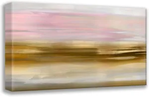 ArtDirect Messina, Jake 24x17 Gallery Wrapped Canvas Museum Art Titled: Gold Rush Pink Blush I