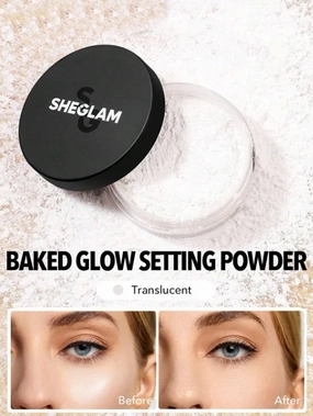 Baked Glow Setting Powder - Translucent - FD ⚡