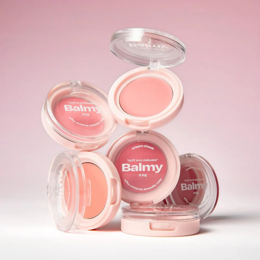 Balmy Cream Cheek No.0 Nudy Apricot | Lightweight, Natural Finish Cream Blush with Blurring Effect | 2.5g