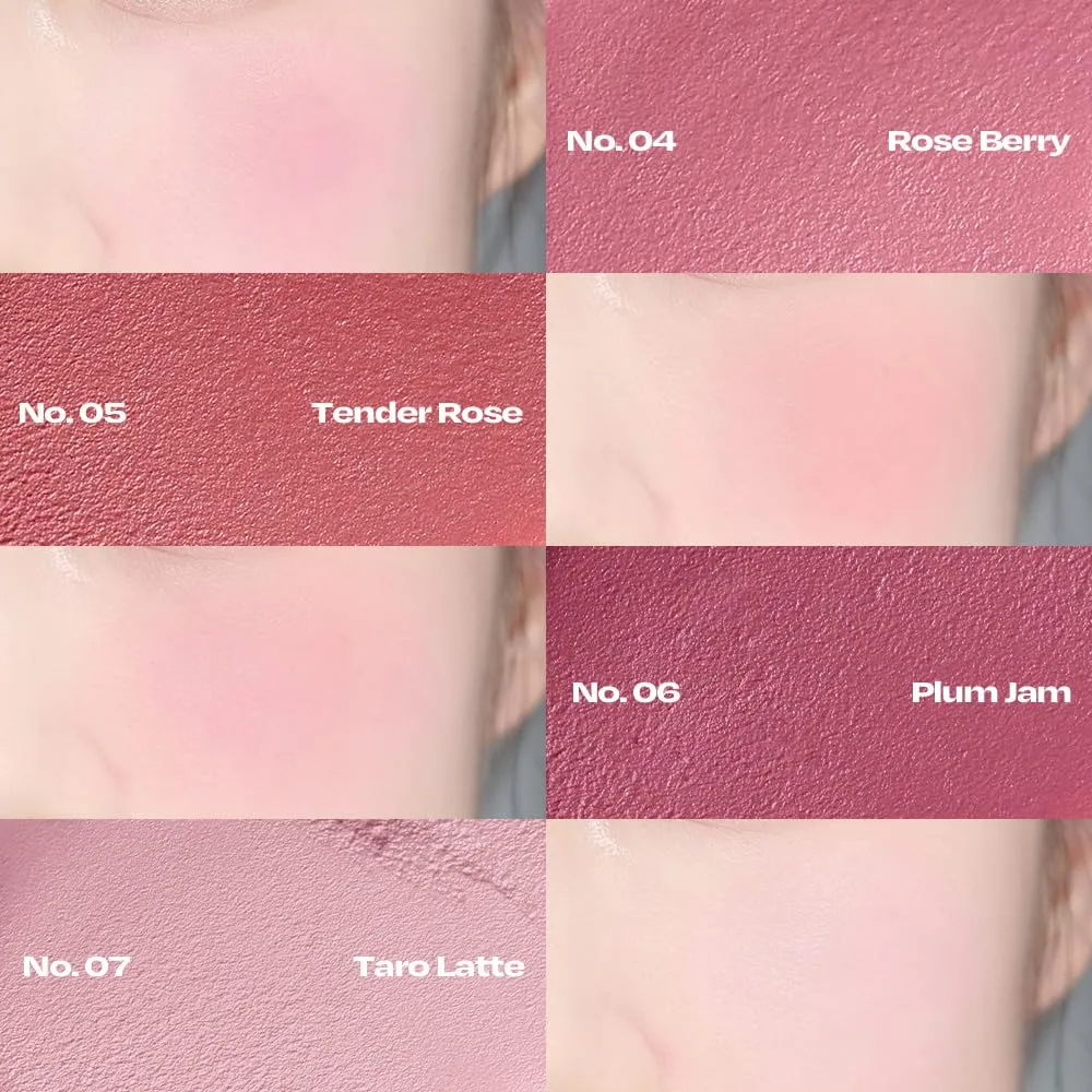 Balmy Cream Cheek No.0 Nudy Apricot | Lightweight, Natural Finish Cream Blush with Blurring Effect | 2.5g