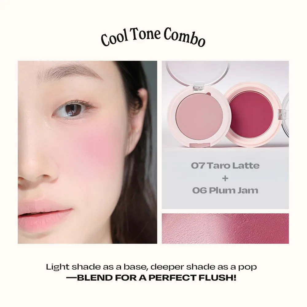 Balmy Cream Cheek No.0 Nudy Apricot | Lightweight, Natural Finish Cream Blush with Blurring Effect | 2.5g
