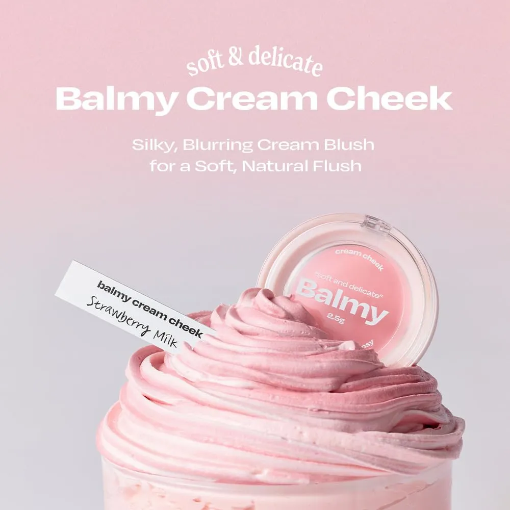 Balmy Cream Cheek No.0 Nudy Apricot | Lightweight, Natural Finish Cream Blush with Blurring Effect | 2.5g