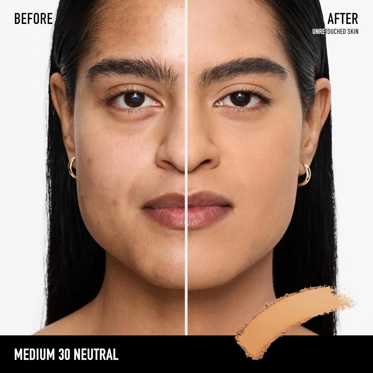bareMinerals Barepro Skin-Perfecting Powder Foundation, Matte Pressed Powder Foundation Full Coverage with Plant-Based Squalene, Oil Control, Vegan