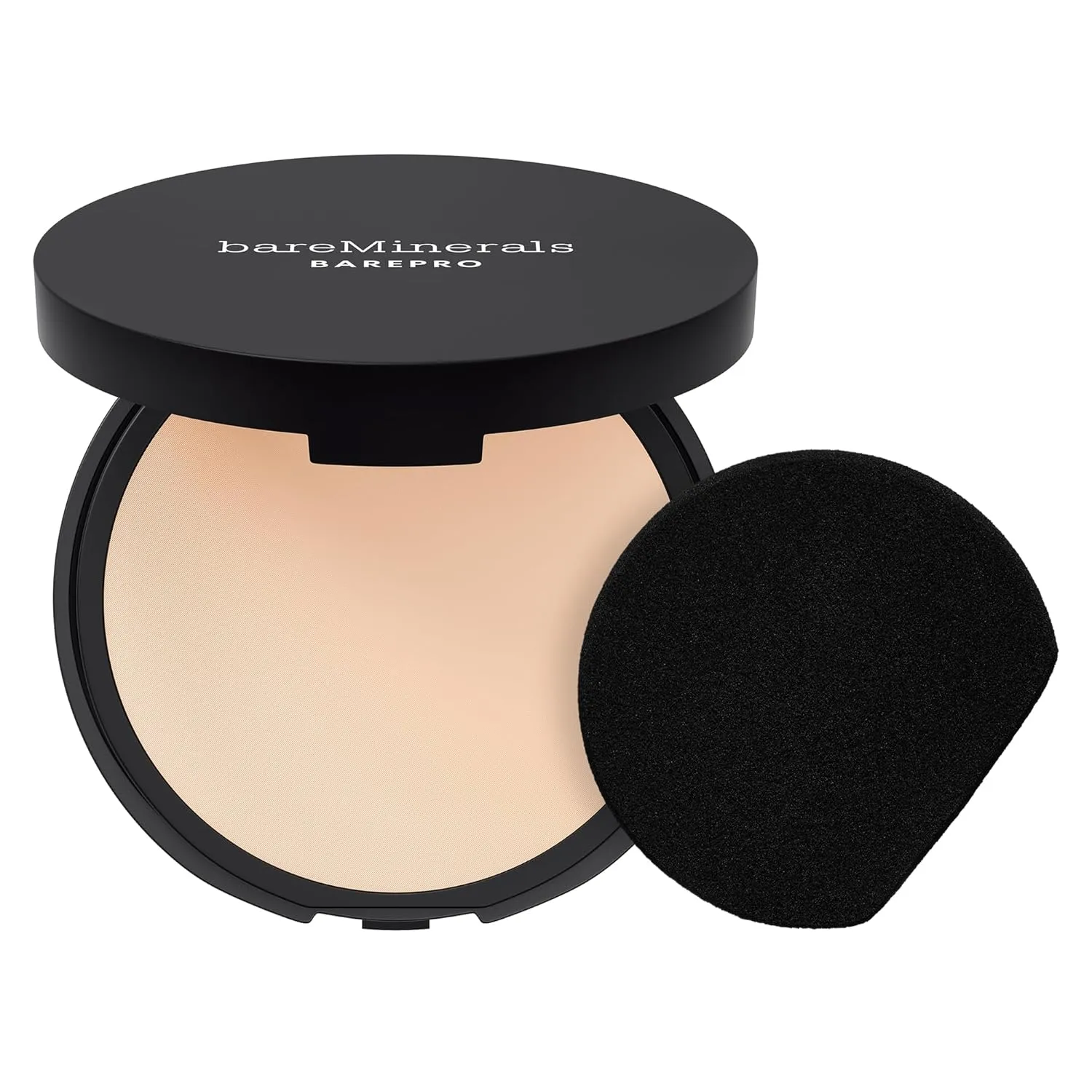 bareMinerals Barepro Skin-Perfecting Powder Foundation, Matte Pressed Powder Foundation Full Coverage with Plant-Based Squalene, Oil Control, Vegan