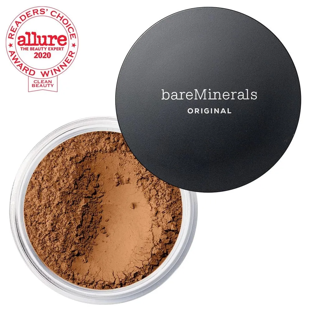bareMinerals Original Loose Powder Foundation SPF 15, Lightweight Mineral Loose Powder Foundation Makeup, Buildable Coverage, Talc Free, Vegan