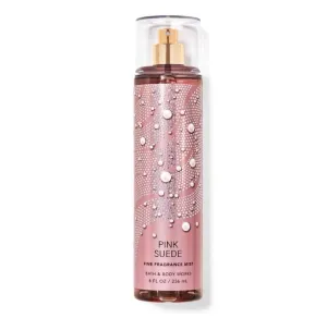 Bath and Body PINK SUEDE fine fragrance mist 8 fl oz / 236 ml Fragrances Notes: Blush Berries, Velvet Peonies, Soft Cotton