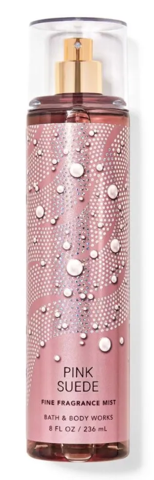 Bath Body Pink Suede Fine Fragrance Body Spray Mist | 8 fl oz