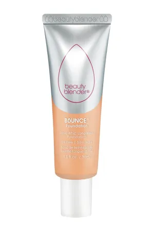 Beautyblender Bounce Liquid Whip Long Wear Foundation, Full Coverage Natural Matte Makeup Foundation, Oil Free 24 Hour Wear, 3.40 W Med Peach Version 2.0