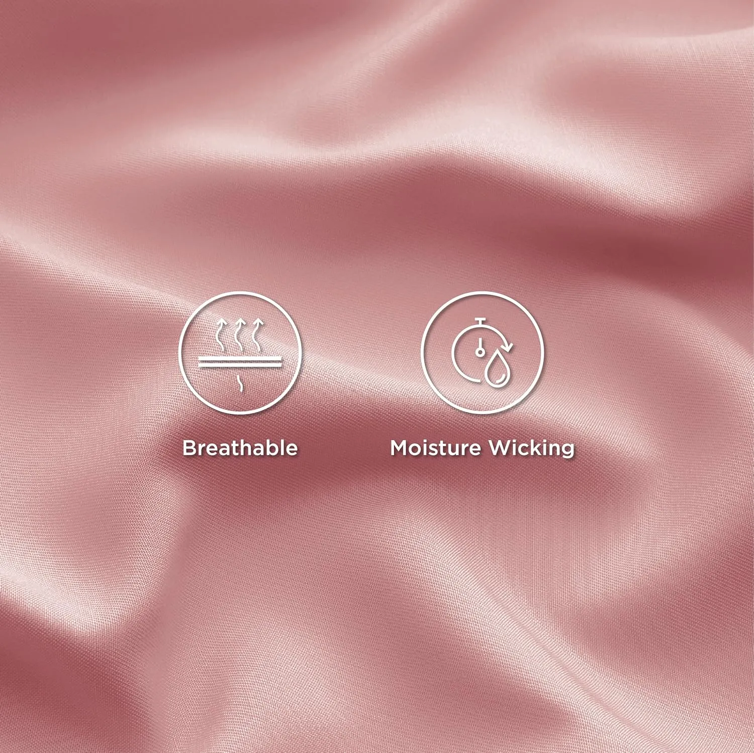 Bedsure King Size Sheet Sets, Cooling Sheets for Hot Sleepers, Rayon Derived from Bamboo, Breathable & Soft Deep Pocket Up to 16 Inches, Hotel Luxury Silky Bedding, Bedsheet & Pillowcases, Blush Pink