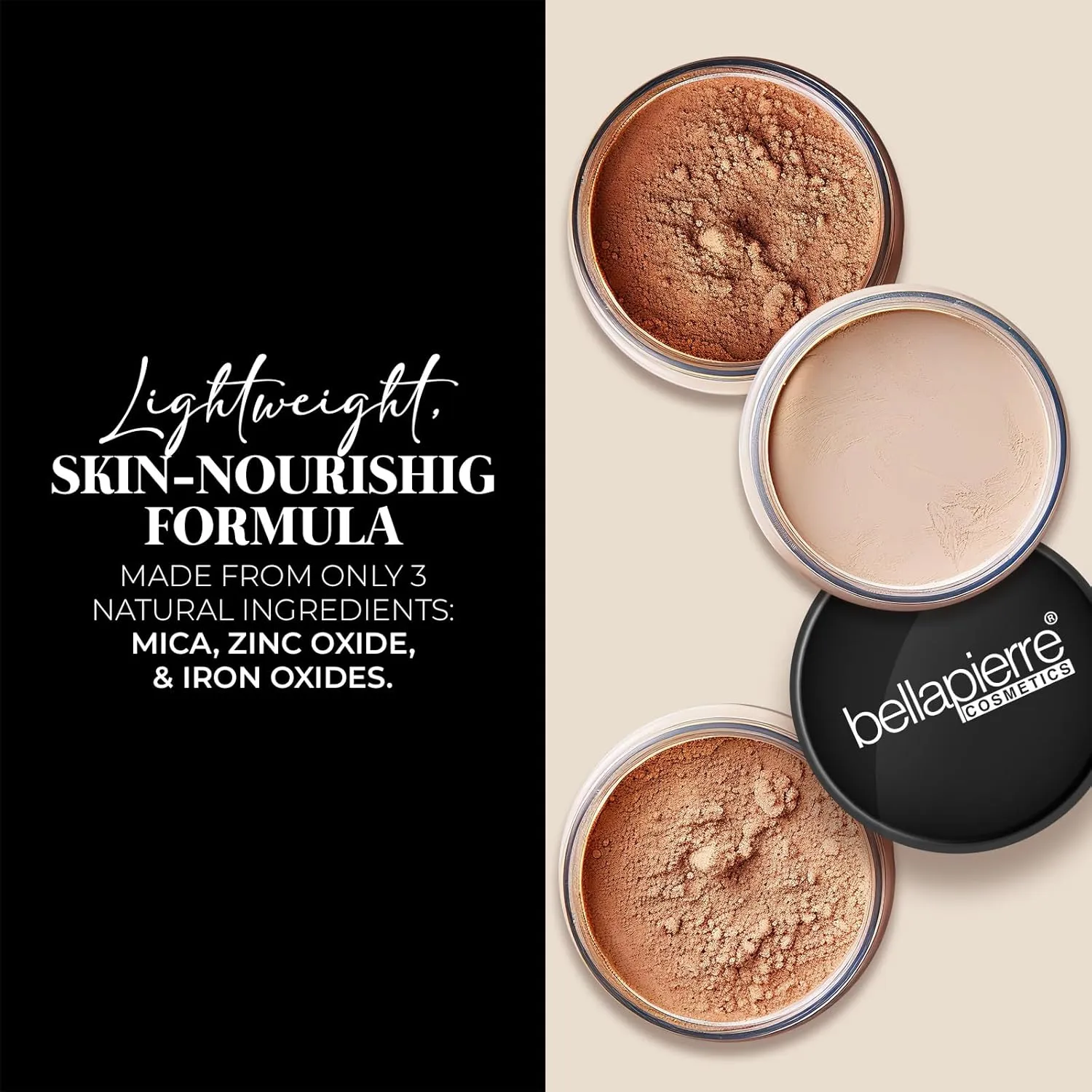 bellapierre Mineral Foundation SPF 15 - Loose Powder Foundation | Vegan & Cruelty Free Natural Makeup | Full Coverage Matte Finish | Hypoallergenic | Oil & Talc Free - 0.32 Oz - Porcelain