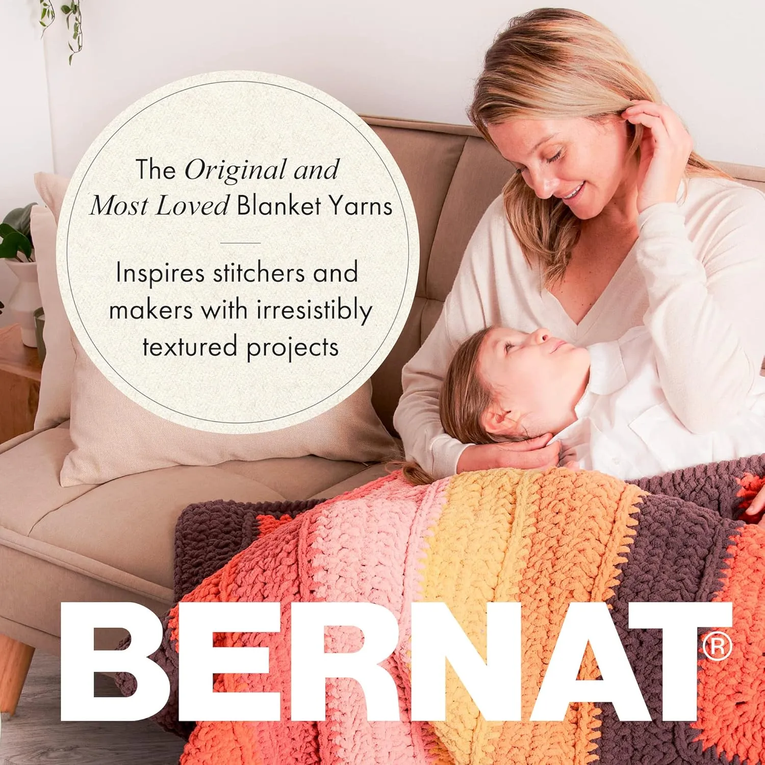 Bernat Blanket Extra Blush Pink Yarn - 2 Pack of 300g/10.5oz - Polyester - 7 Jumbo - 97 Yards - Knitting/Crochet