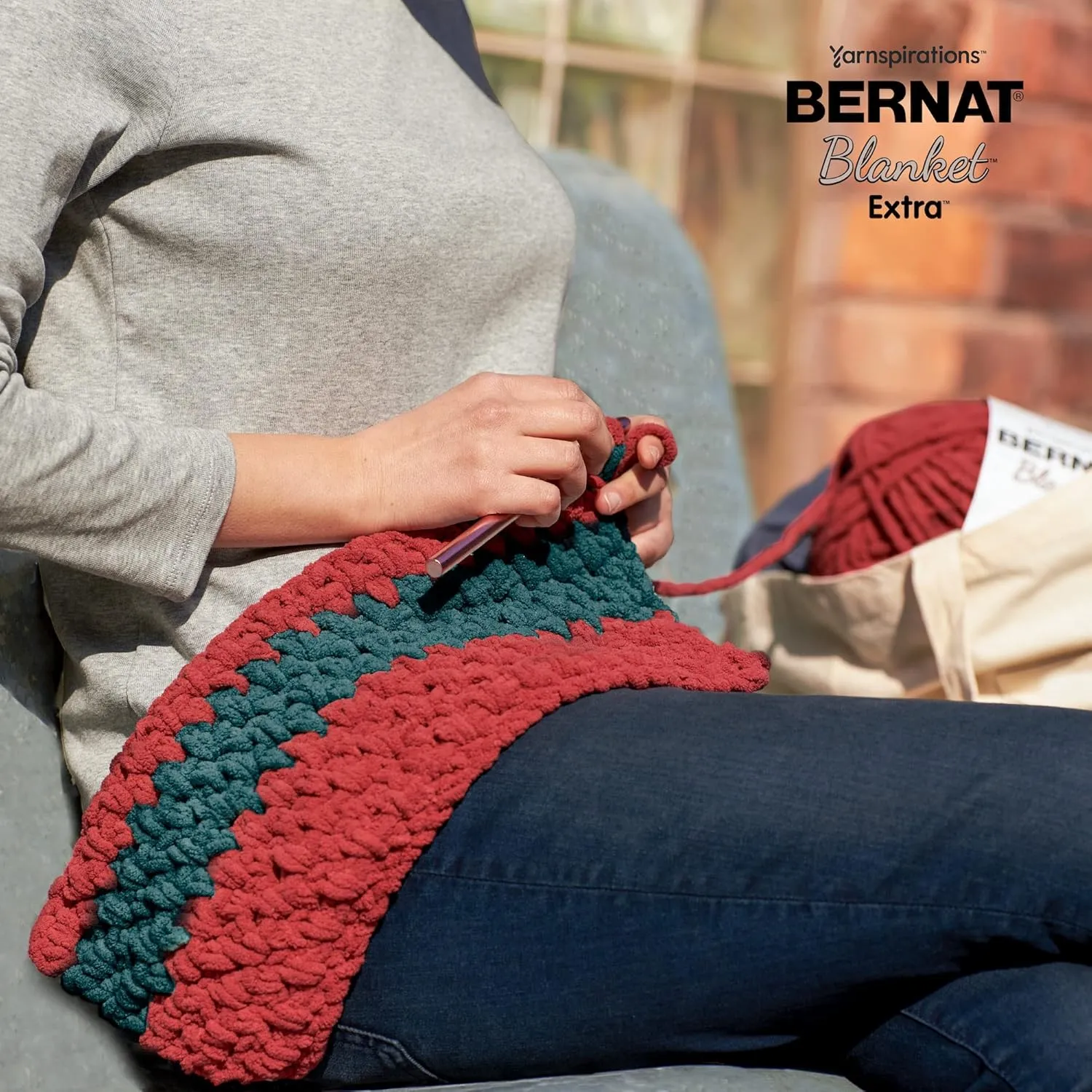 Bernat Blanket Extra Blush Pink Yarn - 2 Pack of 300g/10.5oz - Polyester - 7 Jumbo - 97 Yards - Knitting/Crochet