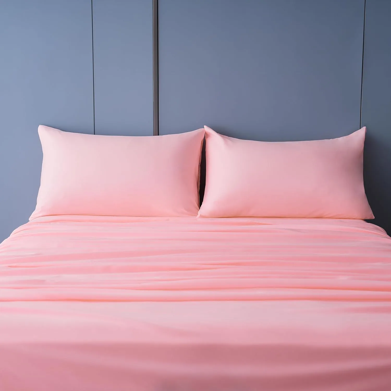 Best Season 3 Piece Bed Sheet Set (Twin,Blush Pink) 1 Flat Sheet,1 Fitted Sheet and 1 Pillow Cases,100% Brushed Microfiber 1800 Luxury Bedding,Deep Pockets,Extra Soft & Fade Resistant