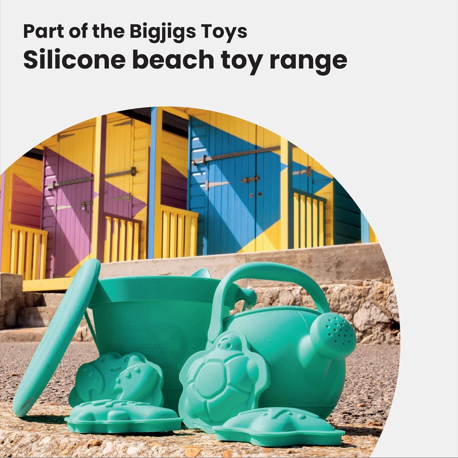 Bigjigs Toys Blush Pink 100% Silicone Childrens Watering Can - Temperature & Stain-Resistant Watering Can Kids, Easy Grip Handle, Sustainable Silicone Toys, Ideal Outdoor Toys & Beach Toys
