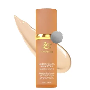 Bio Color Changing Foundation 4 in 1 Makeup-Medium/Light Spectrum with SPF 50 ,Hydrating Longwearing & Waterproof, for Sport, Dancing (Medium Spectrum - for fair skinned people, 1.2 oz)
