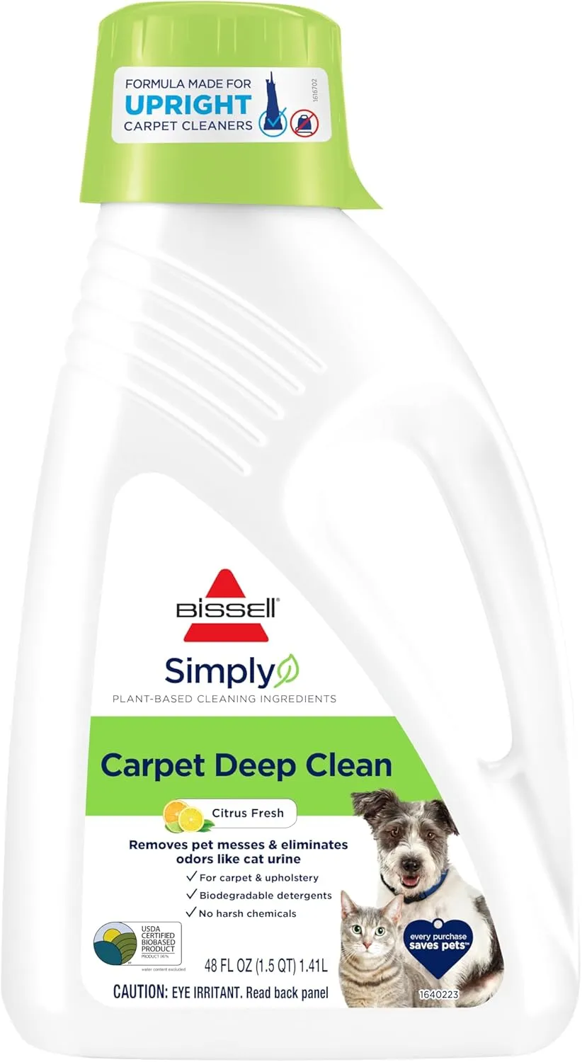 BISSELL Simply Upright Carpet Cleaner Formula, 48 Fl Oz