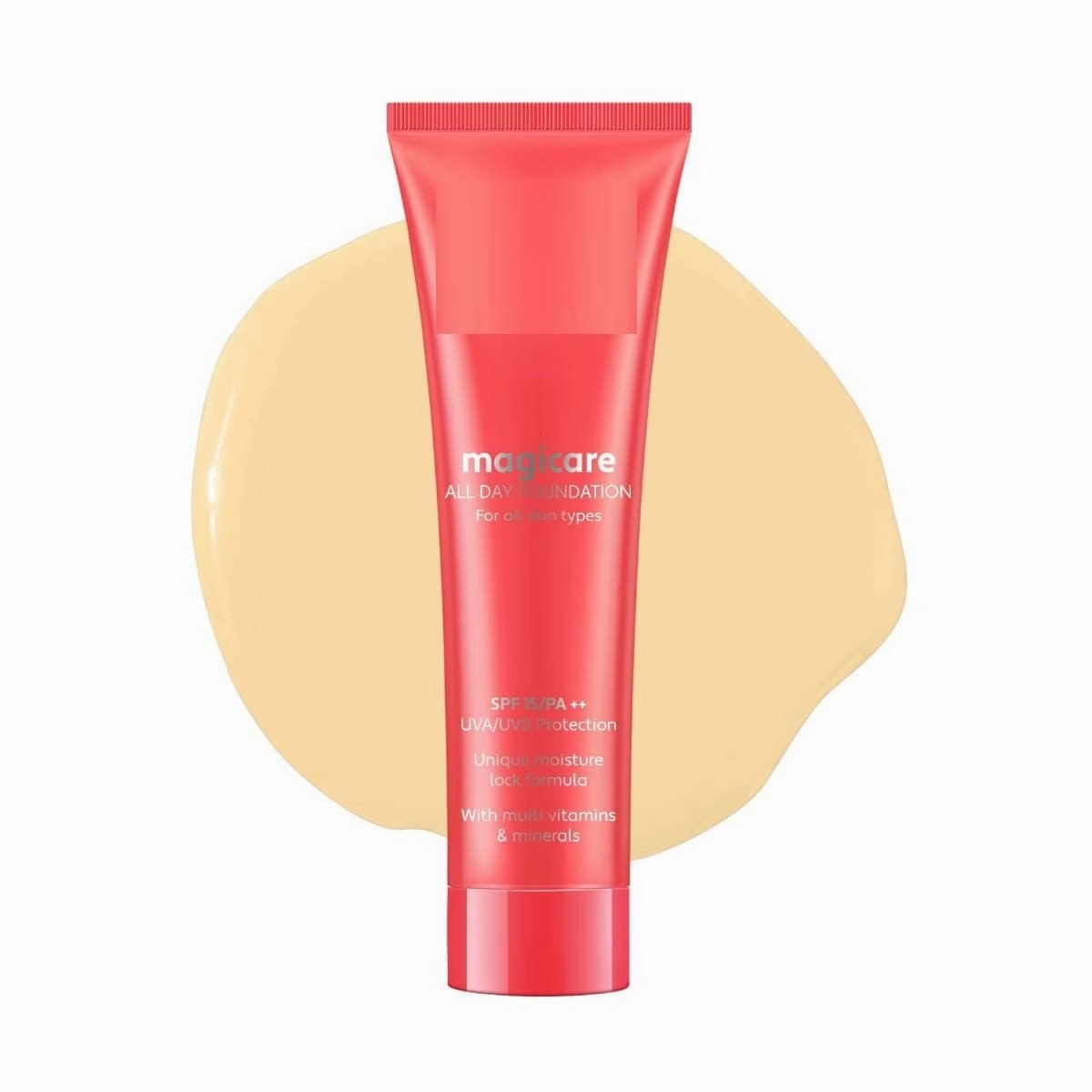 BK Natural Makeup Acne Prone All Day Liquid Full Coverage Foundation (Seashell, 30Ml, Natural Finish), Pack Of 1, Nude