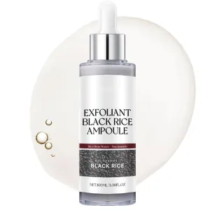 Black & White Rice Skin Brightening Facial Essence, Moisturizing & Pore Minimizer, Soft Exfoliating For Face