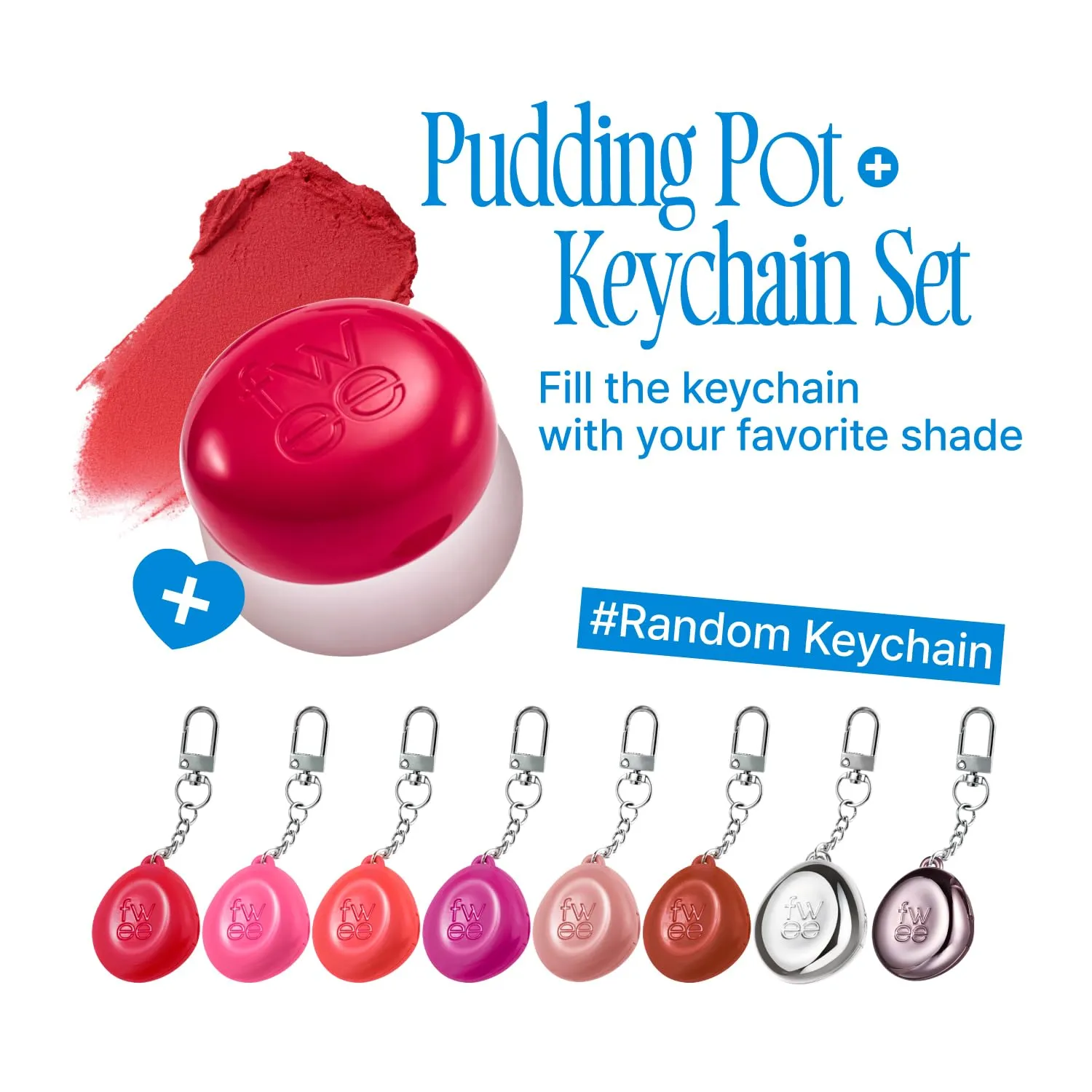 Blurry Pudding Pot   Keychain SET | Airbrushed Blush & Lip, Buildable Pigment, Long-lasting, Lightweight, Easy to Blend, Natural Soft Matte Finish Makeup – Fav (Tanned Brown) | 0.17 oz